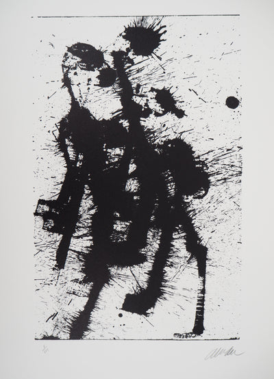 ARMAN : Projection d'un violon, Lithographie originale signée
