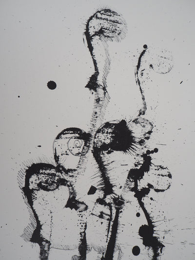 ARMAN : Quintette de violons, Lithographie originale signée