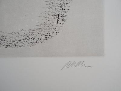 ARMAN : Ombre creuse d'un violon, Gravure originale signée