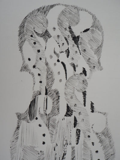 ARMAN : Accumulation de volutes de violons, Gravure originale signée