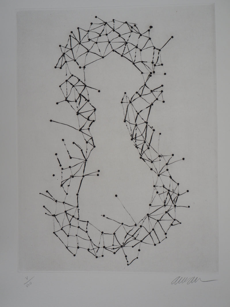 ARMAN : La constellation violon, Gravure originale signée