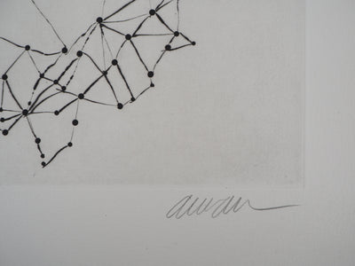 ARMAN : La constellation violon, Gravure originale signée