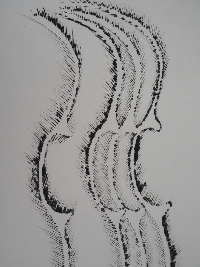 ARMAN : Jeux de quatre violons, Gravure originale signée