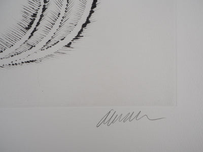 ARMAN : Jeux de quatre violons, Gravure originale signée