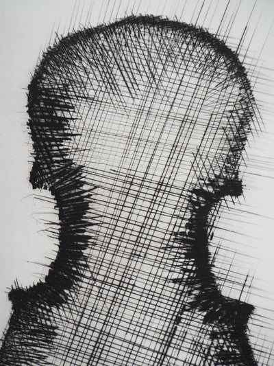 ARMAN : Dos d'un violon, Gravure originale signée