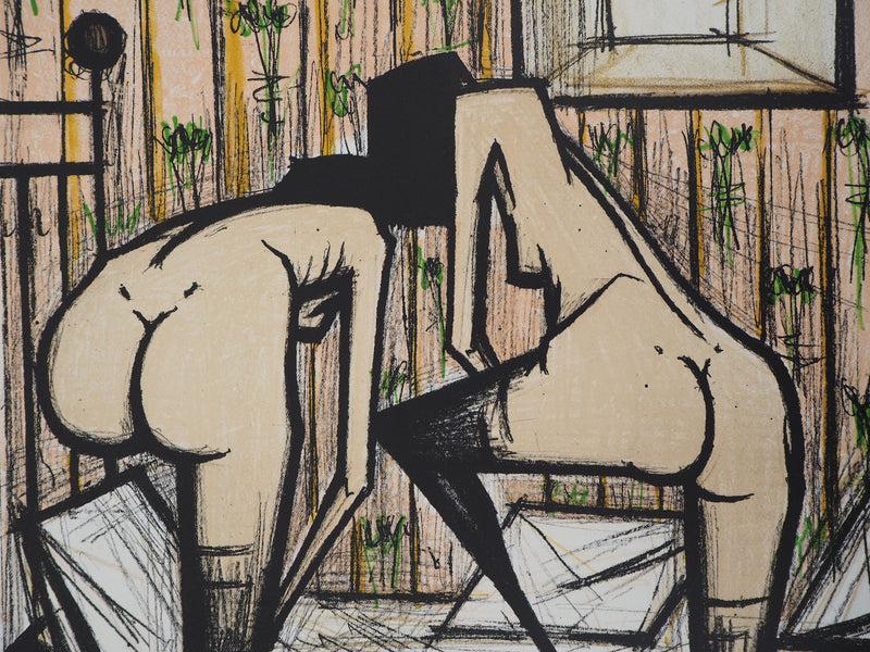 Bernard BUFFET : Nus ajustant leurs bas, Lithographie originale (photo de détail 6) - Crédit photo : Galerie Art.Paris