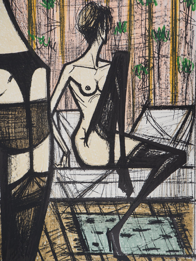 Bernard BUFFET : Nus en jarretelles, Lithographie originale (photo de détail 5) - Crédit photo : Galerie Art.Paris