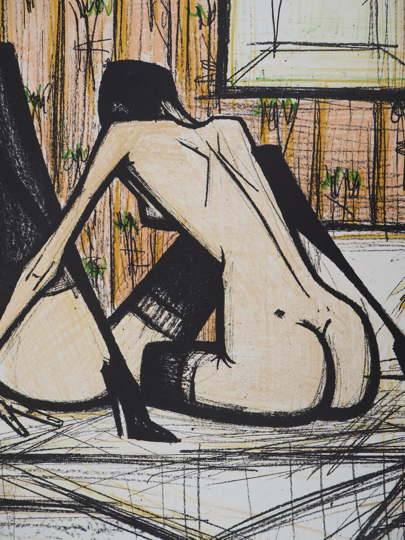 Bernard BUFFET : Les amies de Sappho, Lithographie originale (photo de détail 5) - Crédit photo : Galerie Art.Paris