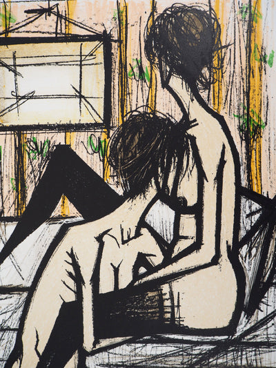 Bernard BUFFET : Les amantes enlacées, Lithographie originale (photo de détail 5) - Crédit photo : Galerie Art.Paris