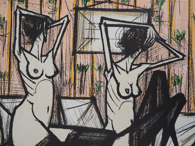 Bernard BUFFET : Amantes s'étirant, Lithographie originale (photo de détail 6) - Crédit photo : Galerie Art.Paris