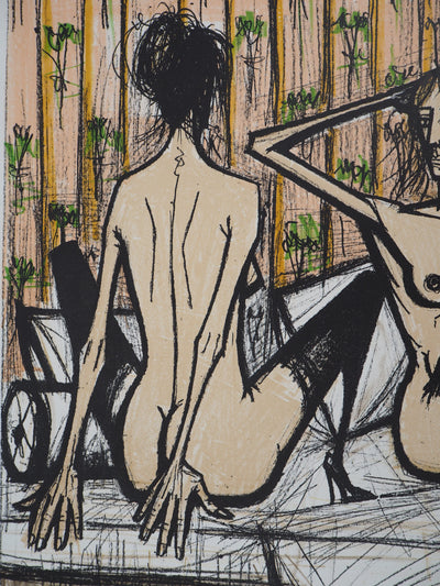 Bernard BUFFET : Amantes se regardant, Lithographie originale (photo de détail 4) - Crédit photo : Galerie Art.Paris