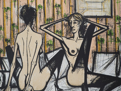 Bernard BUFFET : Amantes se regardant, Lithographie originale (photo de détail 6) - Crédit photo : Galerie Art.Paris