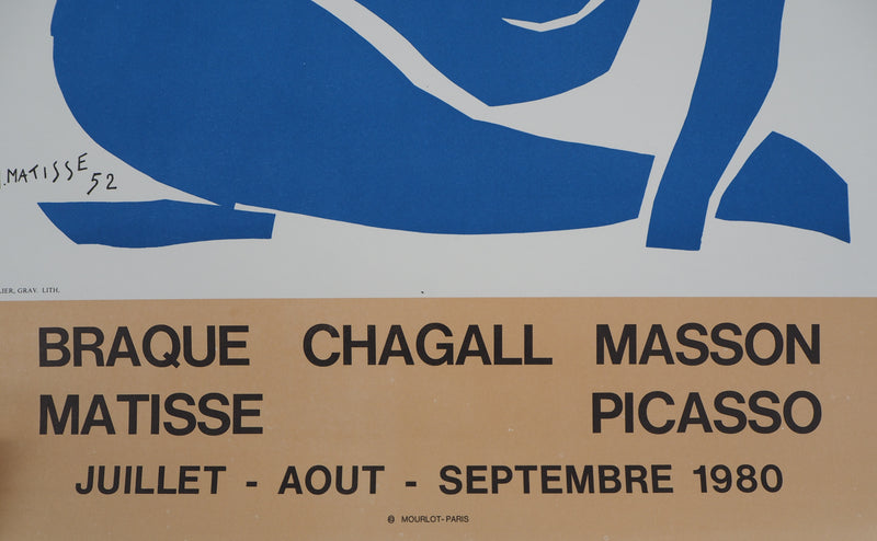 Henri MATISSE : Nu bleu gracieux, Affiche originale (photo de détail 6) - Crédit photo : Galerie Art.Paris