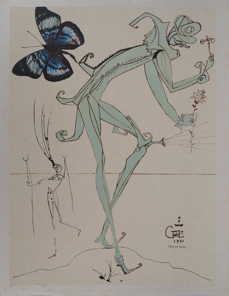 Salvador DALI : Scarab Costumes : Costume mimétique pour la couverture du New Yorker de l&