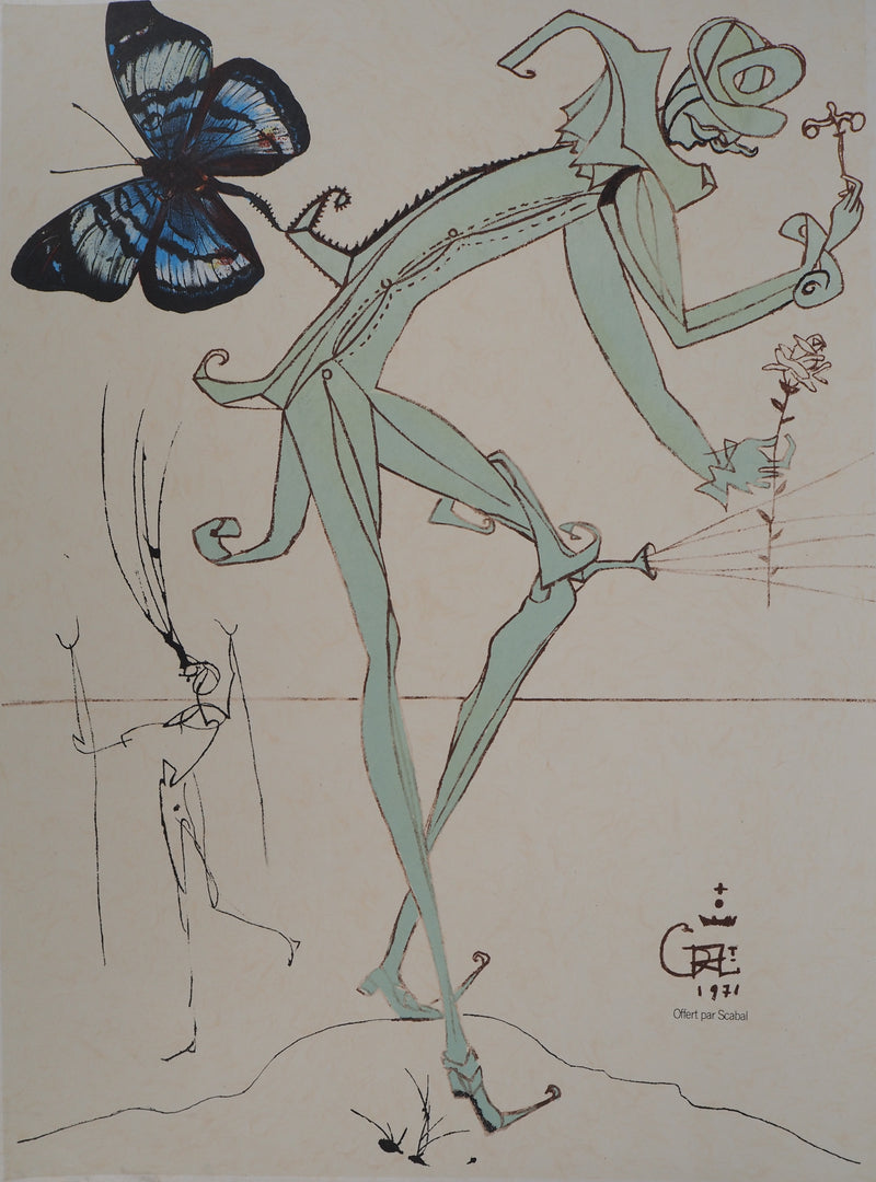 Salvador DALI : Scarab Costumes : Costume mimétique pour la couverture du New Yorker de l&