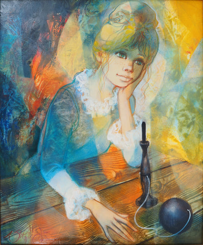 AF Jean, Baptiste VALADIÉ: First meeting, you, Oil on canvas signed
