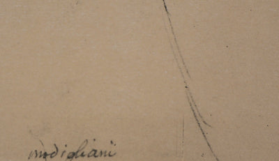 Amedeo MODIGLIANI : Femme assise, Lithographie signée