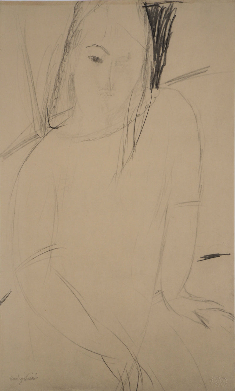 Afbr Amedeo MODIGLIANI: Naked man, Lithograph, 1959