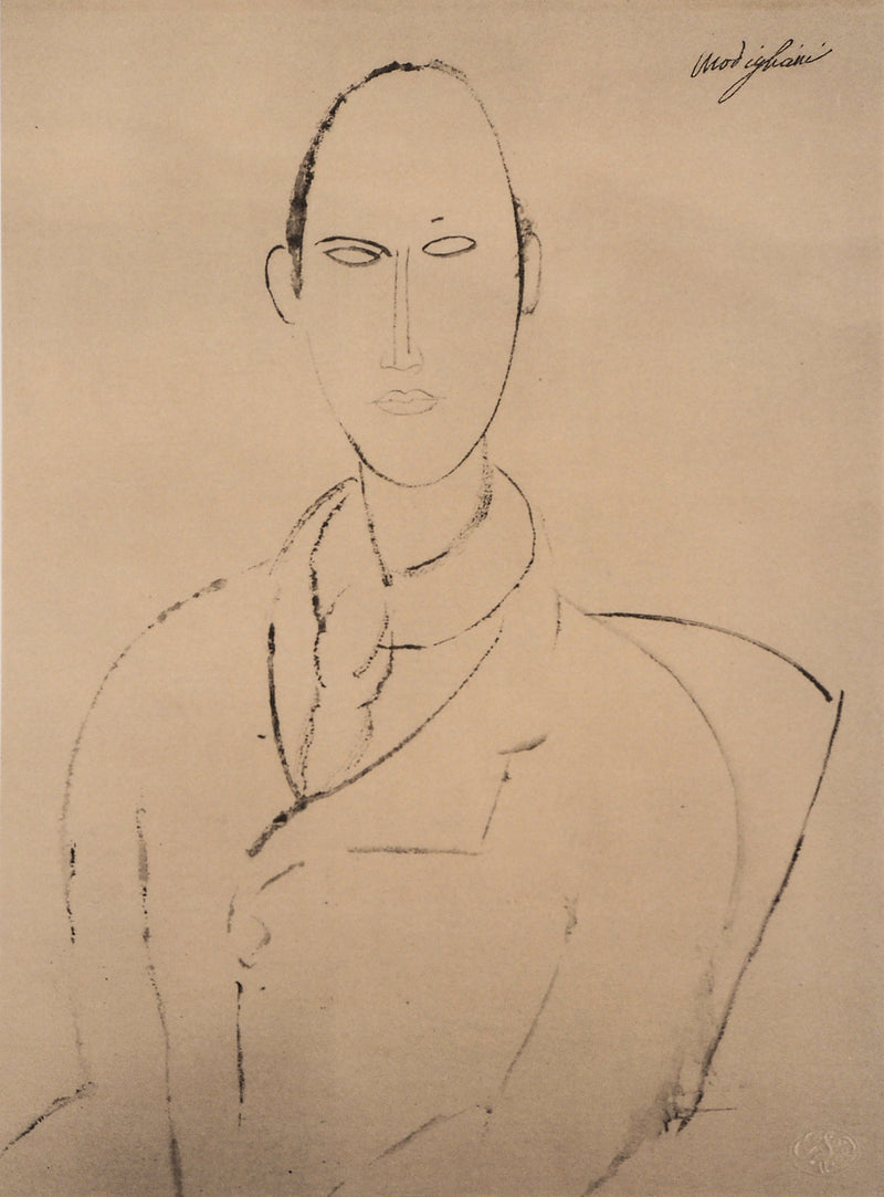 AF Amedeo MODIGLIANI: Caryatid, 1959, Signed lithograph