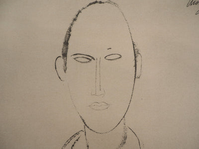 AF Amedeo MODIGLIANI: Caryatid, 1959, Signed lithograph