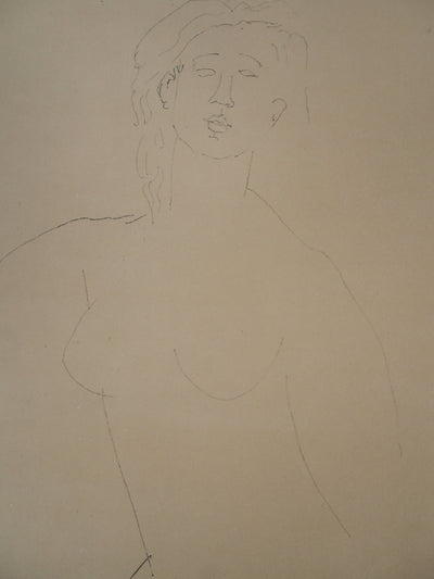 Amedeo MODIGLIANI : Nu féminin, Lithographie signée