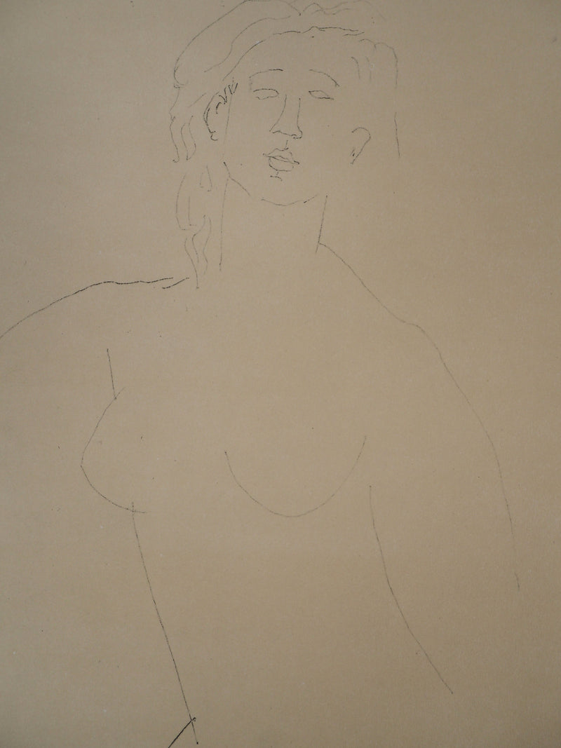 Amedeo MODIGLIANI : Nu féminin, Lithographie signée