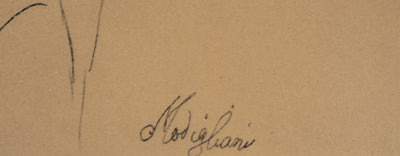 Amedeo MODIGLIANI : Femme élégante, Lithographie signée