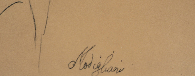 Amedeo MODIGLIANI : Femme élégante, Lithographie signée