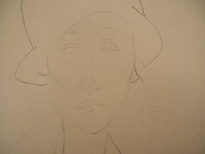 Amedeo MODIGLIANI : Femme élégante, Lithographie signée