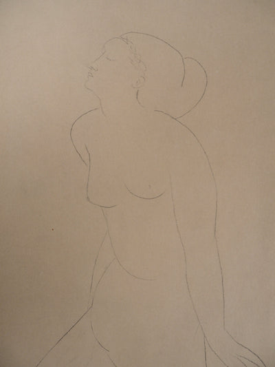 Amedeo MODIGLIANI : Nu rêveur, Lithographie signée