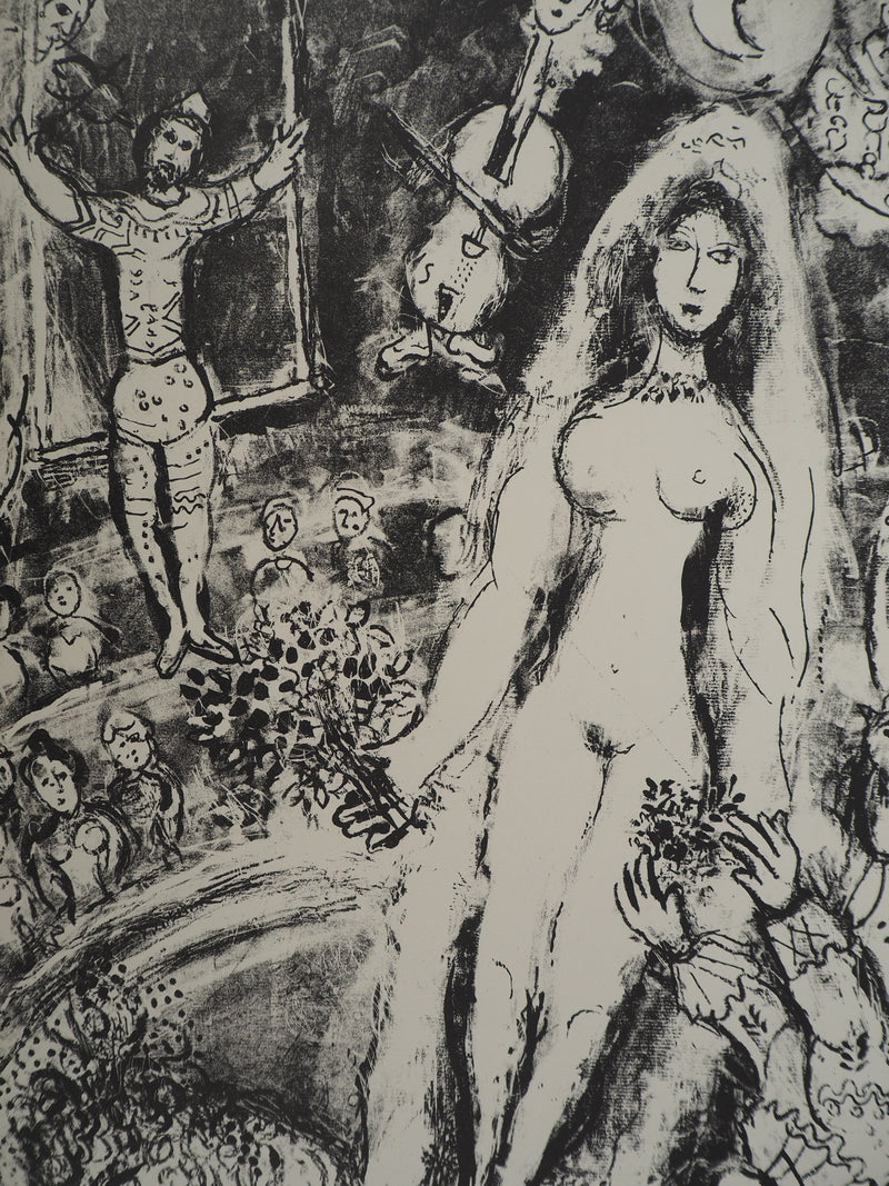 Marc CHAGALL : Cirque, La mariée mise à l&