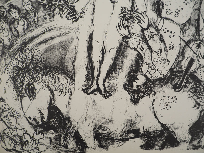 Marc CHAGALL : Cirque, La mariée mise à l&