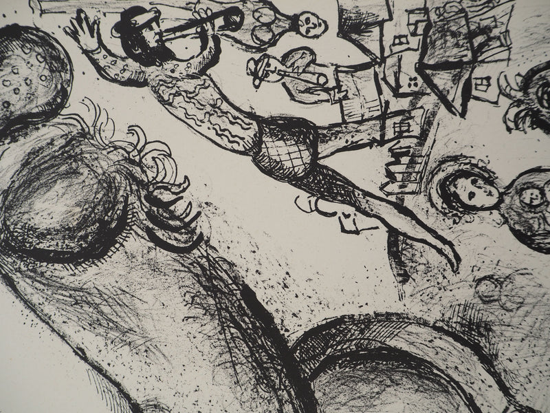 Marc CHAGALL : Cirque, Le violoniste et la maternité, Lithographie originale (photo de détail 5) - Crédit photo : Galerie Art.Paris