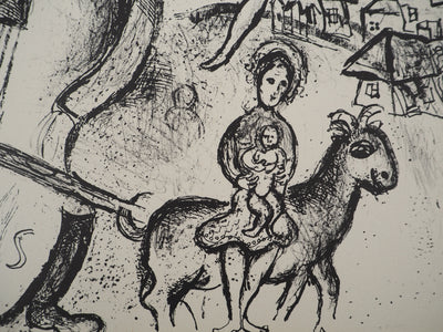 Marc CHAGALL : Cirque, Le violoniste et la maternité, Lithographie originale (photo de détail 6) - Crédit photo : Galerie Art.Paris