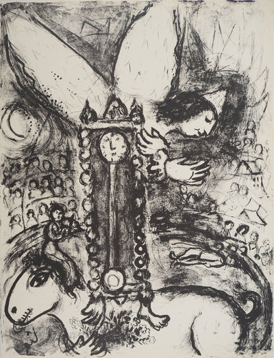 Marc CHAGALL : Cirque, Le temps suspendu, Lithographie originale (vue générale) - Crédit photo : Galerie Art.Paris