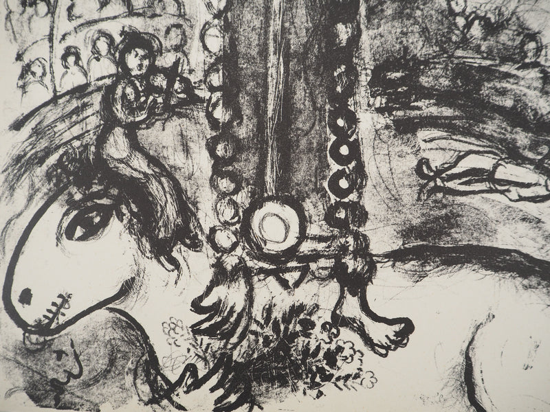 Marc CHAGALL : Cirque, Le temps suspendu, Lithographie originale (photo de détail 4) - Crédit photo : Galerie Art.Paris