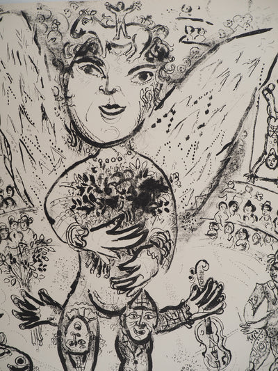 Marc CHAGALL : Cirque, L'esprit du cirque, Lithographie originale (photo de détail 2) - Crédit photo : Galerie Art.Paris