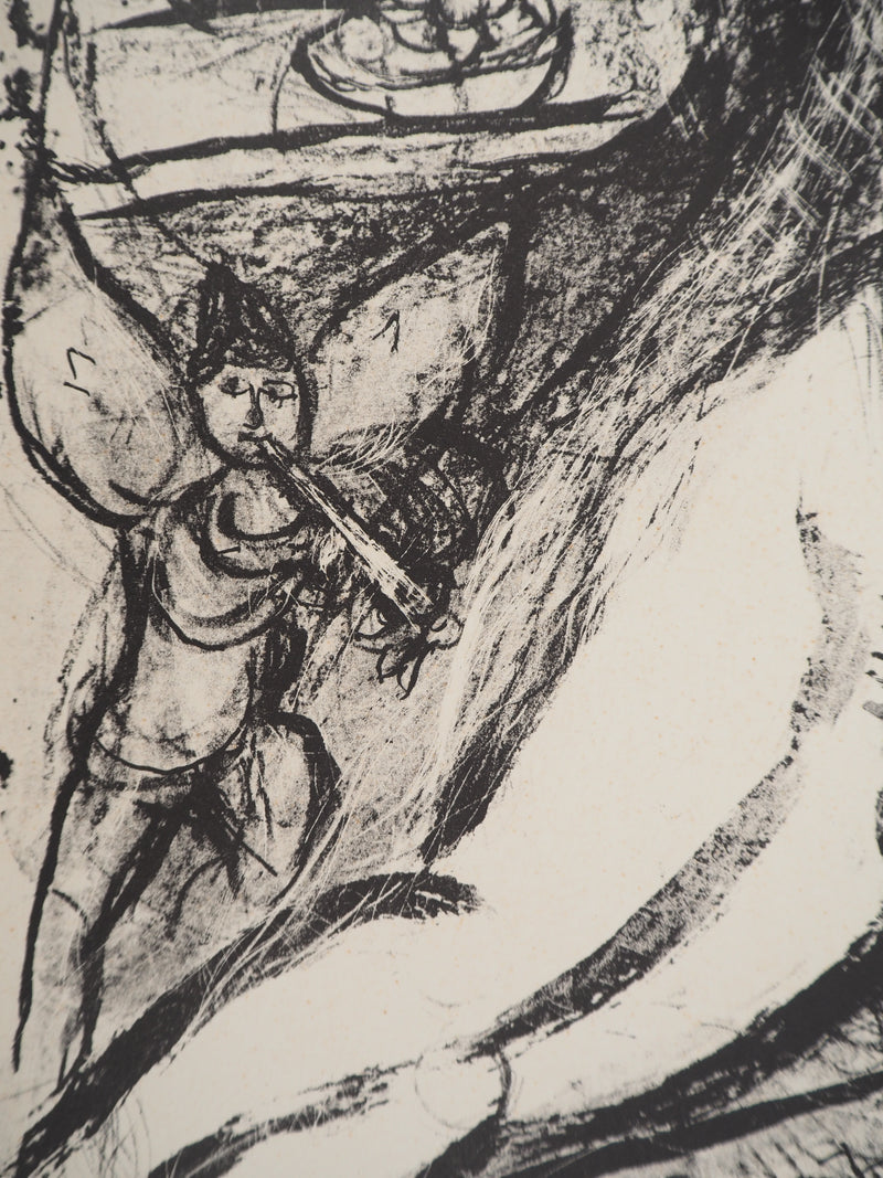 Marc CHAGALL : Cirque, La mariée endormie, Lithographie originale (photo de détail 4) - Crédit photo : Galerie Art.Paris