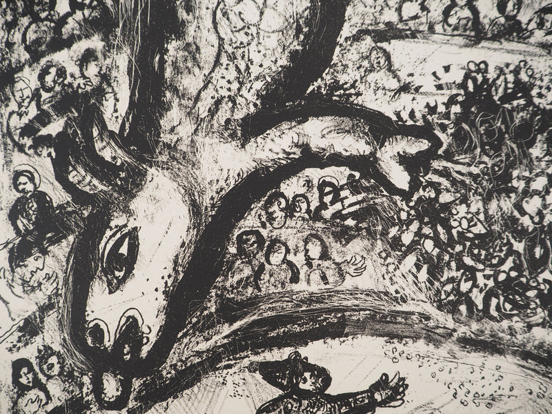 Marc CHAGALL : Cirque, Tour de piste surréaliste, Lithographie originale (photo de détail 5) - Crédit photo : Galerie Art.Paris