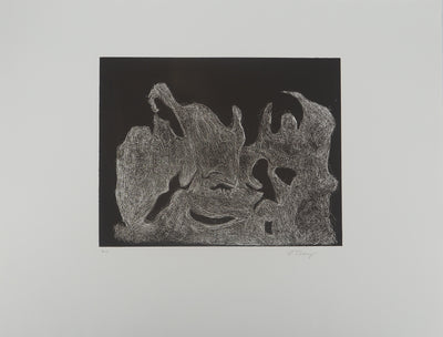 Mark TOBEY : Obscurité, Lithographie originale (vue générale) - Crédit photo : Galerie Art.Paris