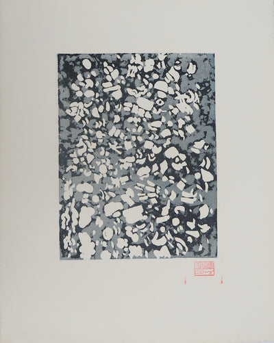 Mark TOBEY : Nuit enneigée, Gravure originale (vue générale) - Crédit photo : Galerie Art.Paris