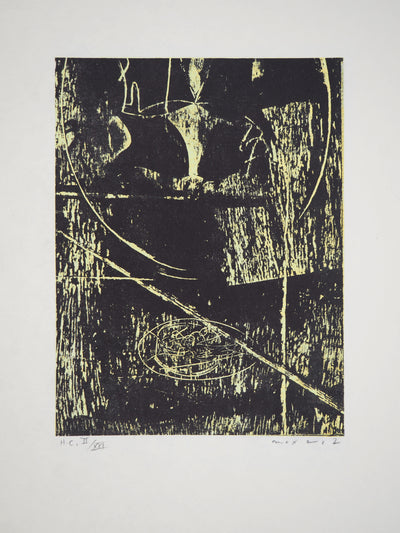 Max ERNST : L'alchimiste, Nicolas Flamel, Lithographie originale (photo de détail 3) - Crédit photo : Galerie Art.Paris