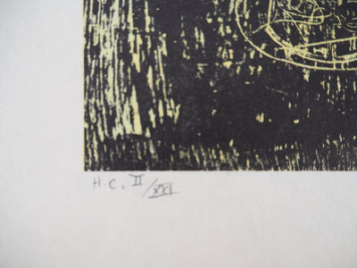 Max ERNST : L'alchimiste, Nicolas Flamel, Lithographie originale (photo de détail 7) - Crédit photo : Galerie Art.Paris