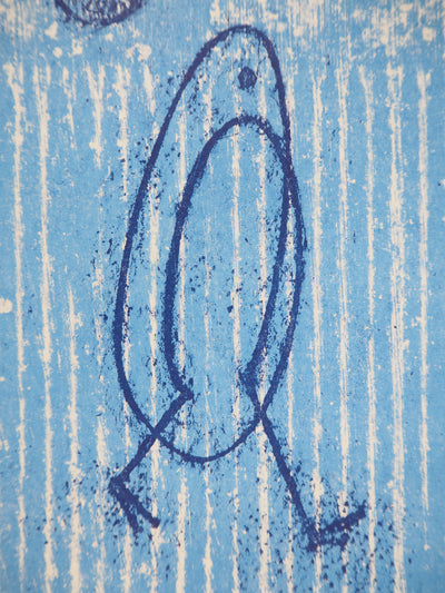 Max ERNST : Promeneur au soleil bleu, Lithographie originale (photo de détail 5) - Crédit photo : Galerie Art.Paris