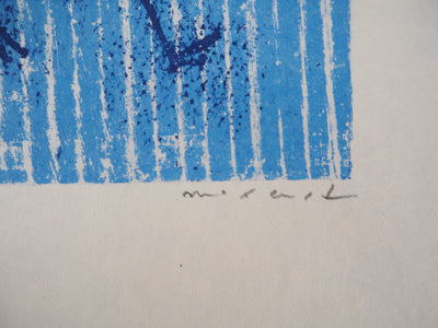 Max ERNST : Promeneur au soleil bleu, Lithographie originale (photo de détail 2) - Crédit photo : Galerie Art.Paris