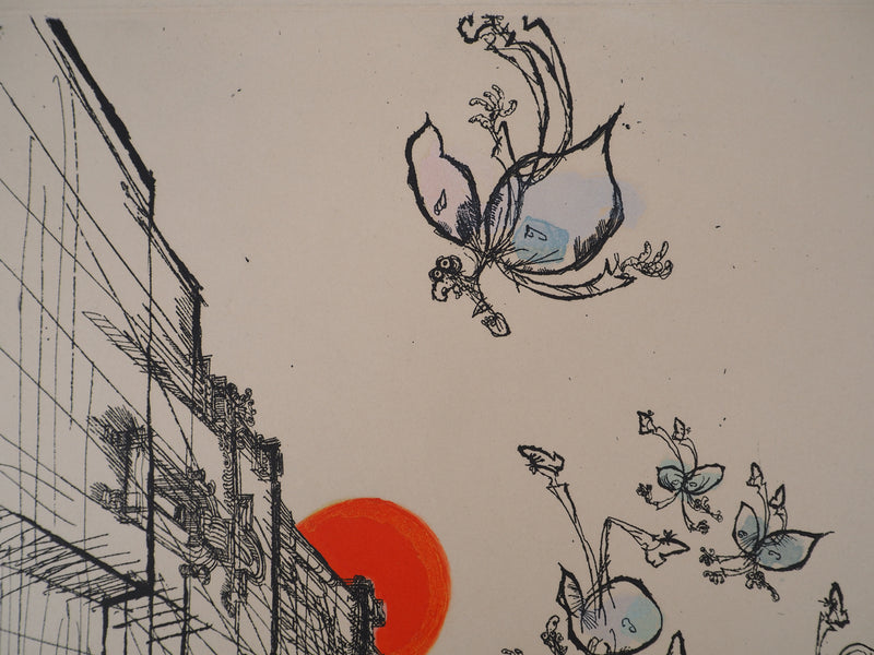 Ronald SEARLE : Bad News, Gravure originale (photo de détail 5) - Crédit photo : Galerie Art.Paris