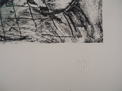 Marc CHAGALL : Fleurs devant la fenêtre, Lithographie originale (photo de détail 8) - Crédit photo : Galerie Art.Paris