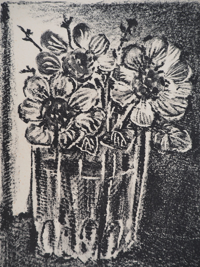 Pablo PICASSO : Hommage à Cézanne : Pomme et verre à pied, Lithographie originale (photo de détail 4) - Crédit photo : Galerie Art.Paris