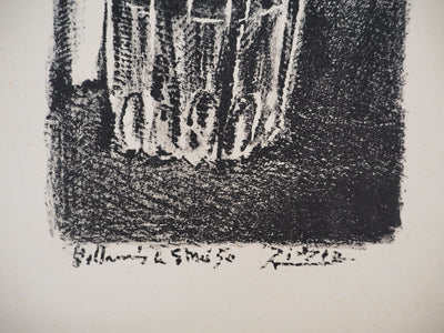 Pablo PICASSO : Hommage à Cézanne : Pomme et verre à pied, Lithographie originale (photo de détail 5) - Crédit photo : Galerie Art.Paris
