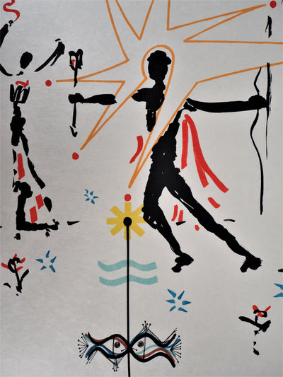 Raymond MORETTI : Célébration, Lithographie originale (photo de détail 5) - Crédit photo : Galerie Art.Paris